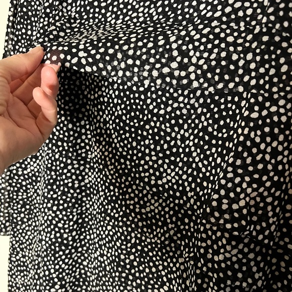 Alfani Women sheer lined black with white dots size 1X - Picture 12 of 16